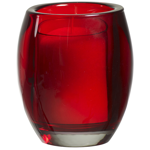 Rusteloos trimmen Goed opgeleid Bolsius Red glass holder for Relight candle Ovel Shape – S & R Trading Inc